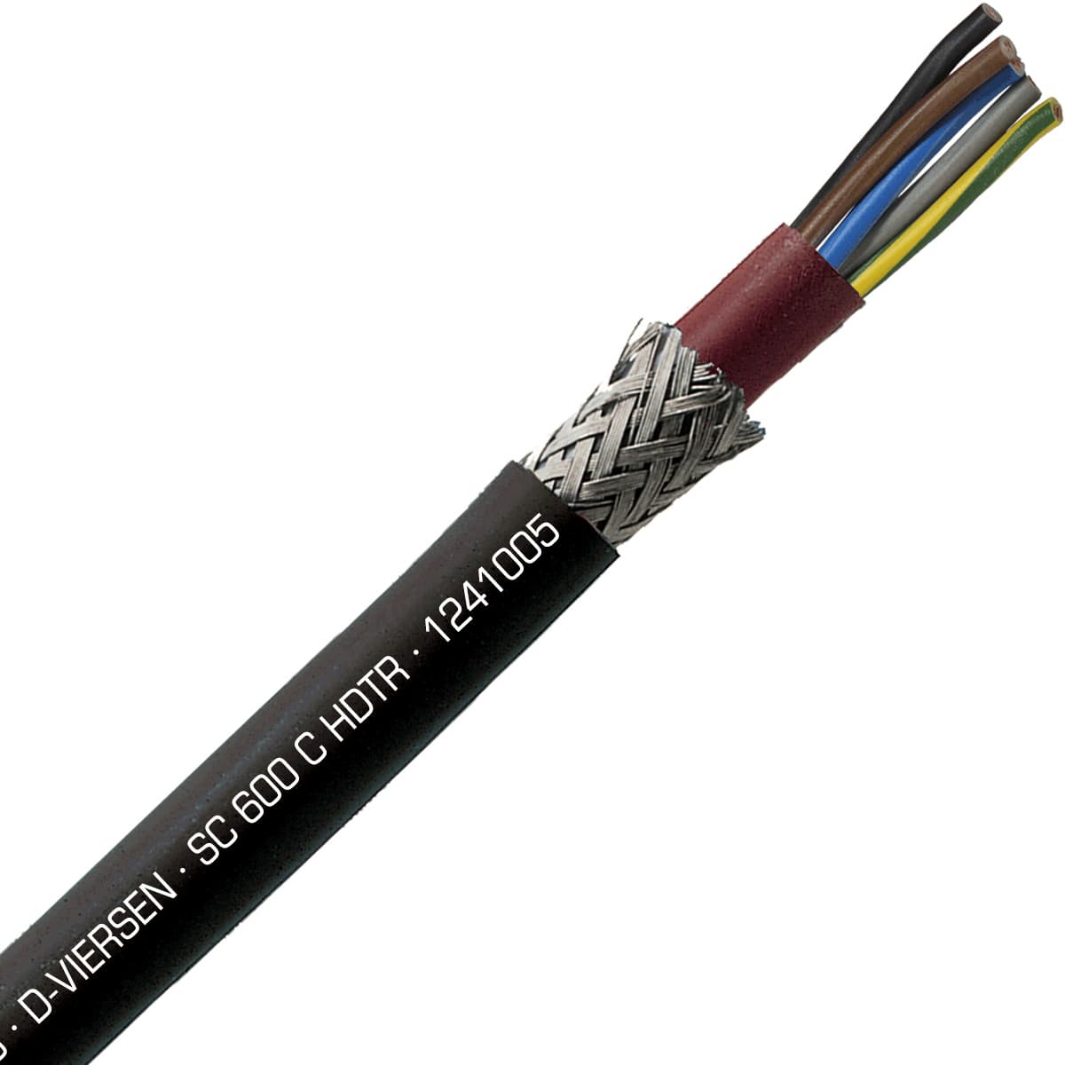 SAB 1241005 SC 600 C HDTR - 10 AWG/5c, shielded halogen free high temperature silicone cable, UL, CSA, CE, RoHS SAB 1241005 SC 600 C HDTR - 10 AWG/5c, shielded halogen free high temperature silicone cable, UL, CSA, CE, RoHS