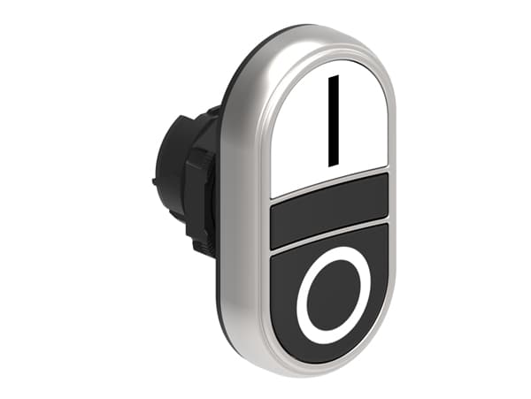 Lovato Electric LPCB7124 LPCB7124 Lovato - Double-touch actuator, spring return dia: 22mm Platinum series chromed plastic, 2 flush pushbuttons. Both spring return, White - Black/I - 0 Lovato Electric LPCB7124 LPCB7124 Lovato - Double-touch actuator, spring return dia: 22mm Platinum series chromed plastic, 2 flush pushbuttons. Both spring return, White - Black/I - 0