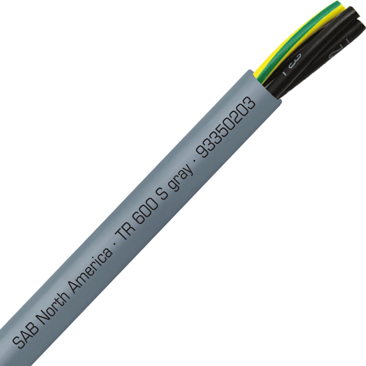 SAB 93350203 TR 600 S gray - 2 AWG/3c, oil resistant flexible exposed run tray cable, UL, CSA, WTTC, NFPA 79, CE, RoHS SAB 93350203 TR 600 S gray - 2 AWG/3c, oil resistant flexible exposed run tray cable, UL, CSA, WTTC, NFPA 79, CE, RoHS