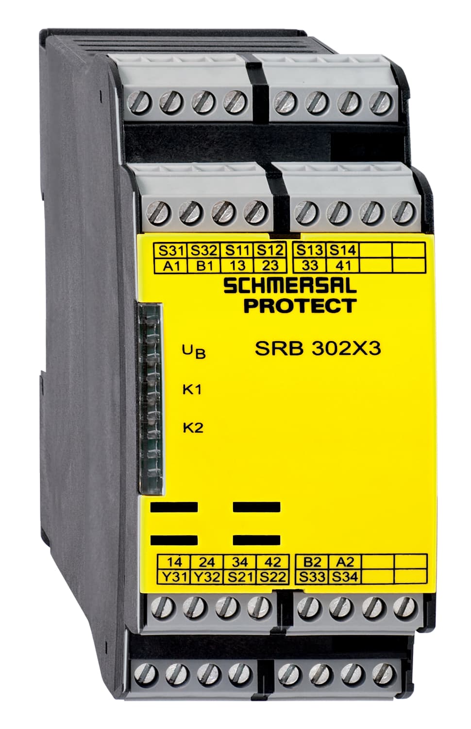 Schmersal SRB302X3-24/115V Guard door monitors and Safety control modules for Emergency Stop applications (Archive); Suitable for the signal processing of outputs with contact sensors; Suitable for signal processing of outputs connected to potentials (AOPDs), e.g. safety light grid Schmersal SRB302X3-24/115V Guard door monitors and Safety control modules for Emergency Stop applications (Archive); Suitable for the signal processing of outputs with contact sensors; Suitable for signal processing of outputs connected to potentials (AOPDs), e.g. safety light grid