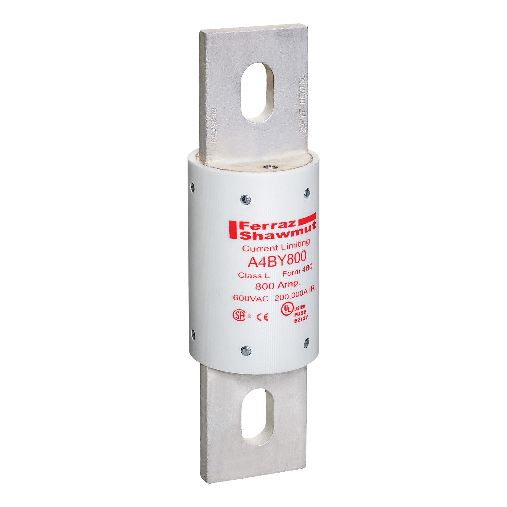 Mersen A4BY800 A4BY800 Mersen - Fuse A4BY - Class L - Time-Delay 600VAC 300VDC 800A Blade Amp-Trap® Mersen A4BY800 A4BY800 Mersen - Fuse A4BY - Class L - Time-Delay 600VAC 300VDC 800A Blade Amp-Trap®