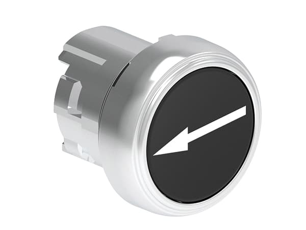 Lovato Electric LPSB1142 LPSB1142 Lovato - Pushbutton actuator, spring return, with symbol dia: 22mm Platinum series metal, flush, ‚Üê/Black Lovato Electric LPSB1142 LPSB1142 Lovato - Pushbutton actuator, spring return, with symbol dia: 22mm Platinum series metal, flush, ‚Üê/Black