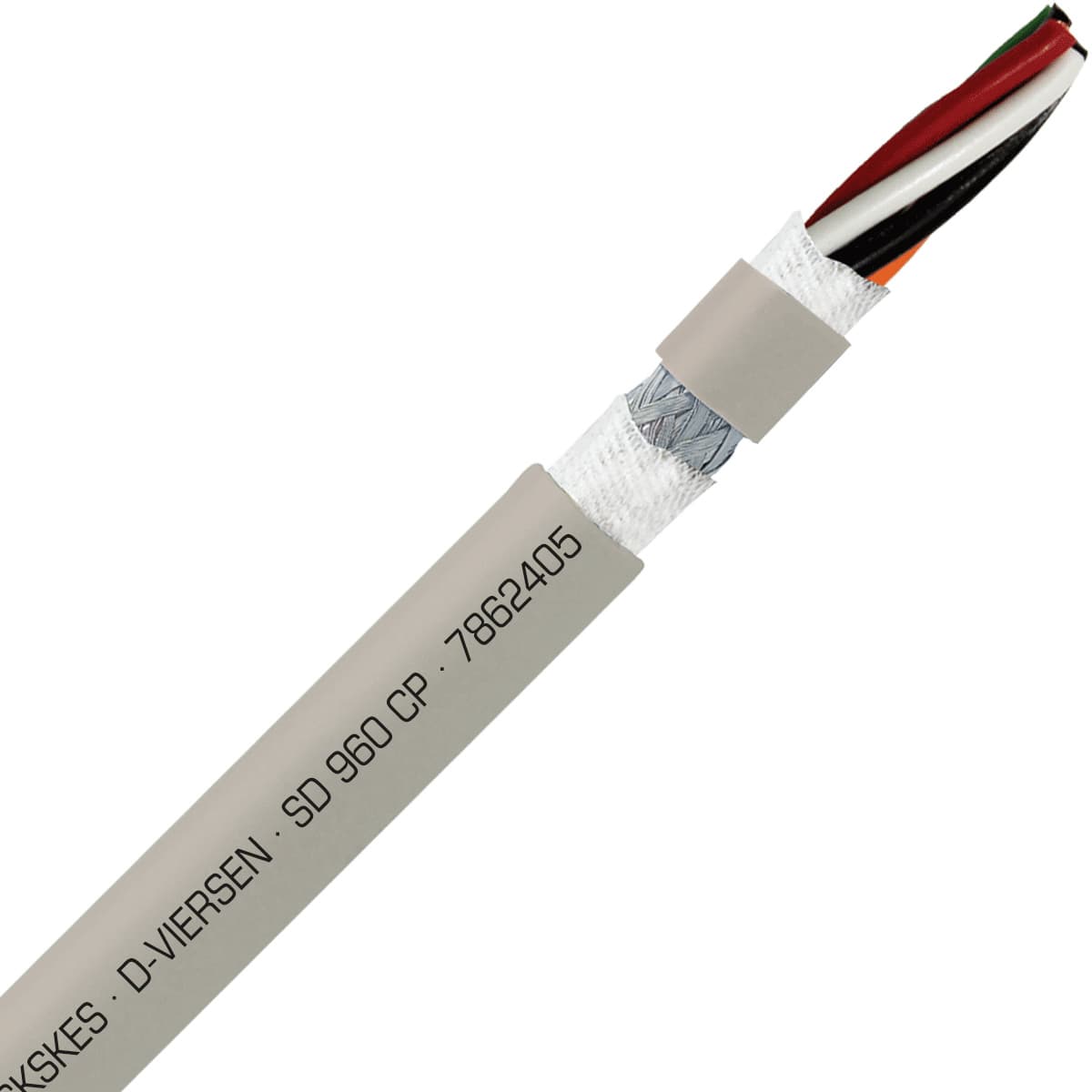 SAB 7862405 SD 960 CP - 24 AWG/5c, shielded oil resistant continuous flex PUR data cable, UL, CSA, CE, RoHS SAB 7862405 SD 960 CP - 24 AWG/5c, shielded oil resistant continuous flex PUR data cable, UL, CSA, CE, RoHS