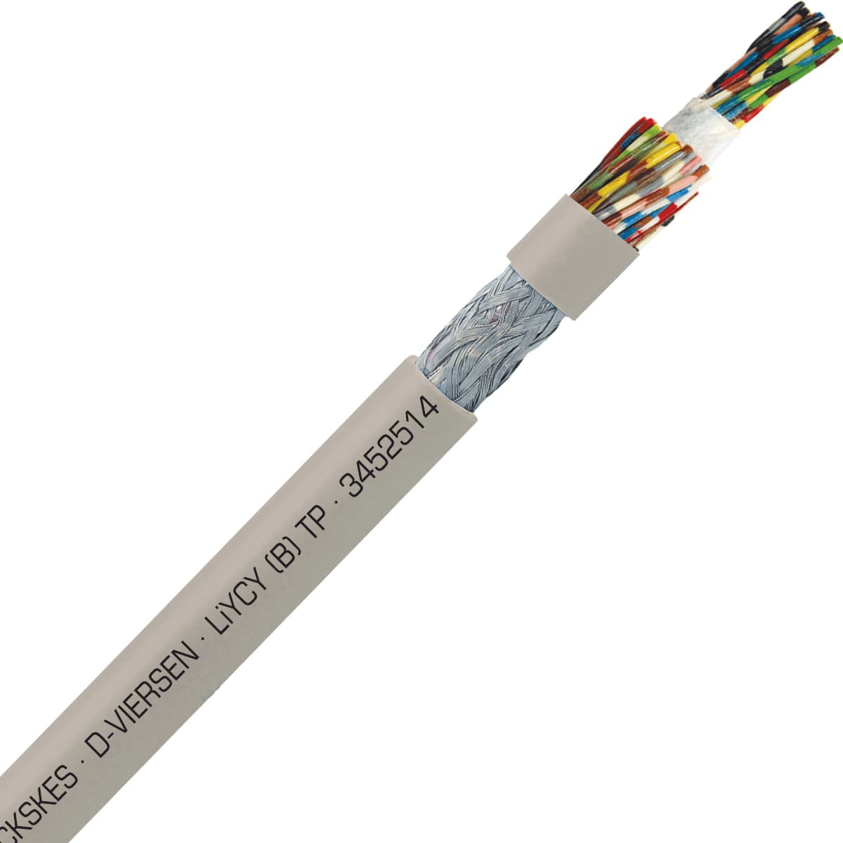 SAB 3452514 LiYCY (B) TP - 26 AWG/25pr, shielded multi-paired signal and control PVC cable with DIN color code SAB 3452514 LiYCY (B) TP - 26 AWG/25pr, shielded multi-paired signal and control PVC cable with DIN color code