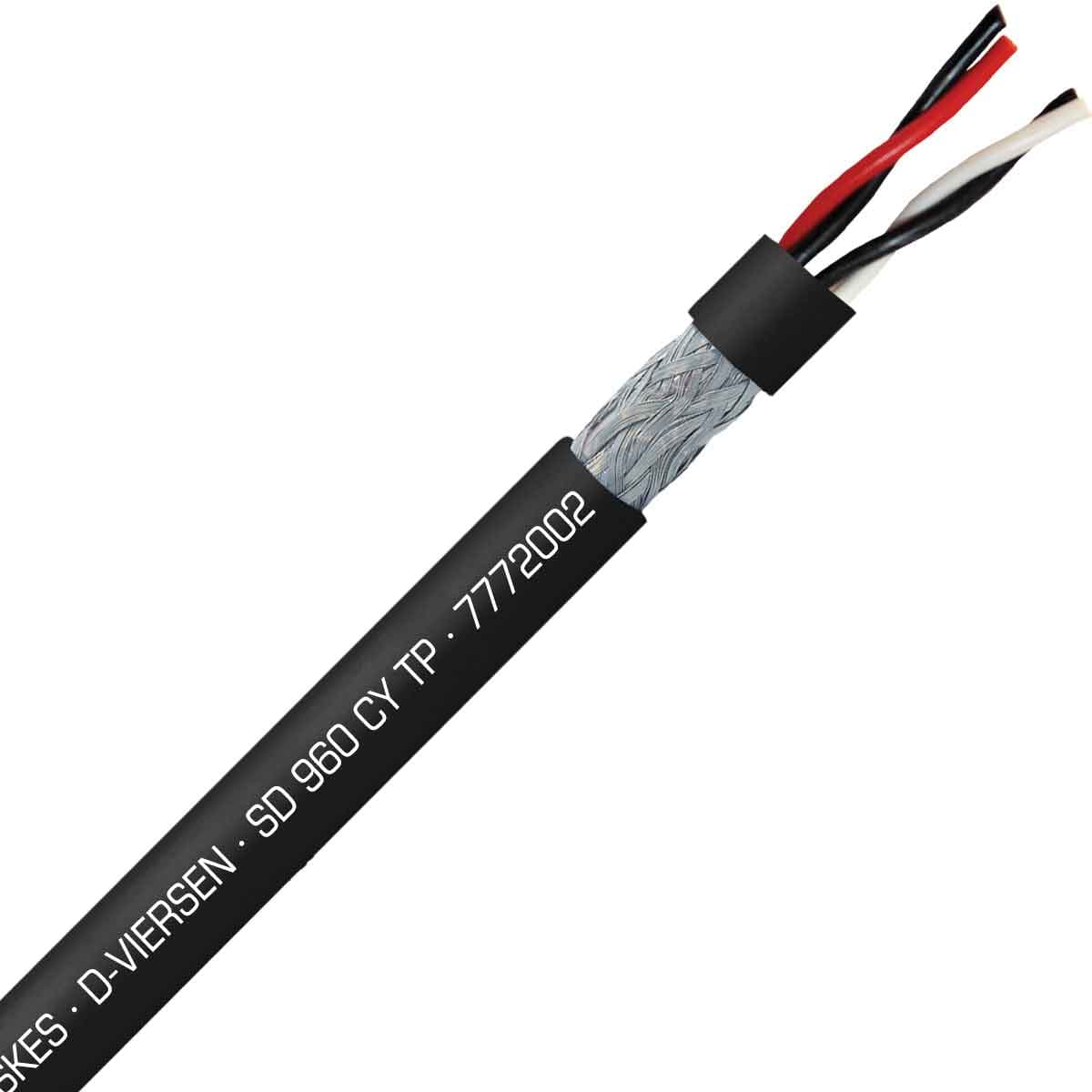 SAB 7772002 S 960 CY TP - 20 AWG/2pr, shielded oil resistant continuous flex PVC paired data cable, UL, CE, RoHS SAB 7772002 S 960 CY TP - 20 AWG/2pr, shielded oil resistant continuous flex PVC paired data cable, UL, CE, RoHS