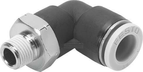 Festo 533299 push-in L-fitting QBL-3/8-5/16-U 360° orientable, male thread with external hexagon. Size: Standard, Nominal size: 0,236 ", Type of seal on screw-in stud: coating, Assembly position: Any, Design structure: Push/pull principle Festo 533299 push-in L-fitting QBL-3/8-5/16-U 360° orientable, male thread with external hexagon. Size: Standard, Nominal size: 0,236 ", Type of seal on screw-in stud: coating, Assembly position: Any, Design structure: Push/pull principle