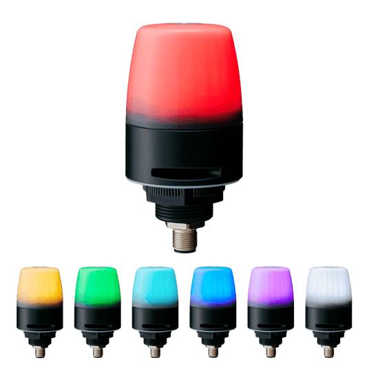 Patlite NE-ILTB-M IO-Link Signal Beacon with M12 Connector, Flashing/Audible with Touch Sensor, 7-in-one colors (Red, Yellow, Green, Blue, Purple, Light Blue, White) Patlite NE-ILTB-M IO-Link Signal Beacon with M12 Connector, Flashing/Audible with Touch Sensor, 7-in-one colors (Red, Yellow, Green, Blue, Purple, Light Blue, White)