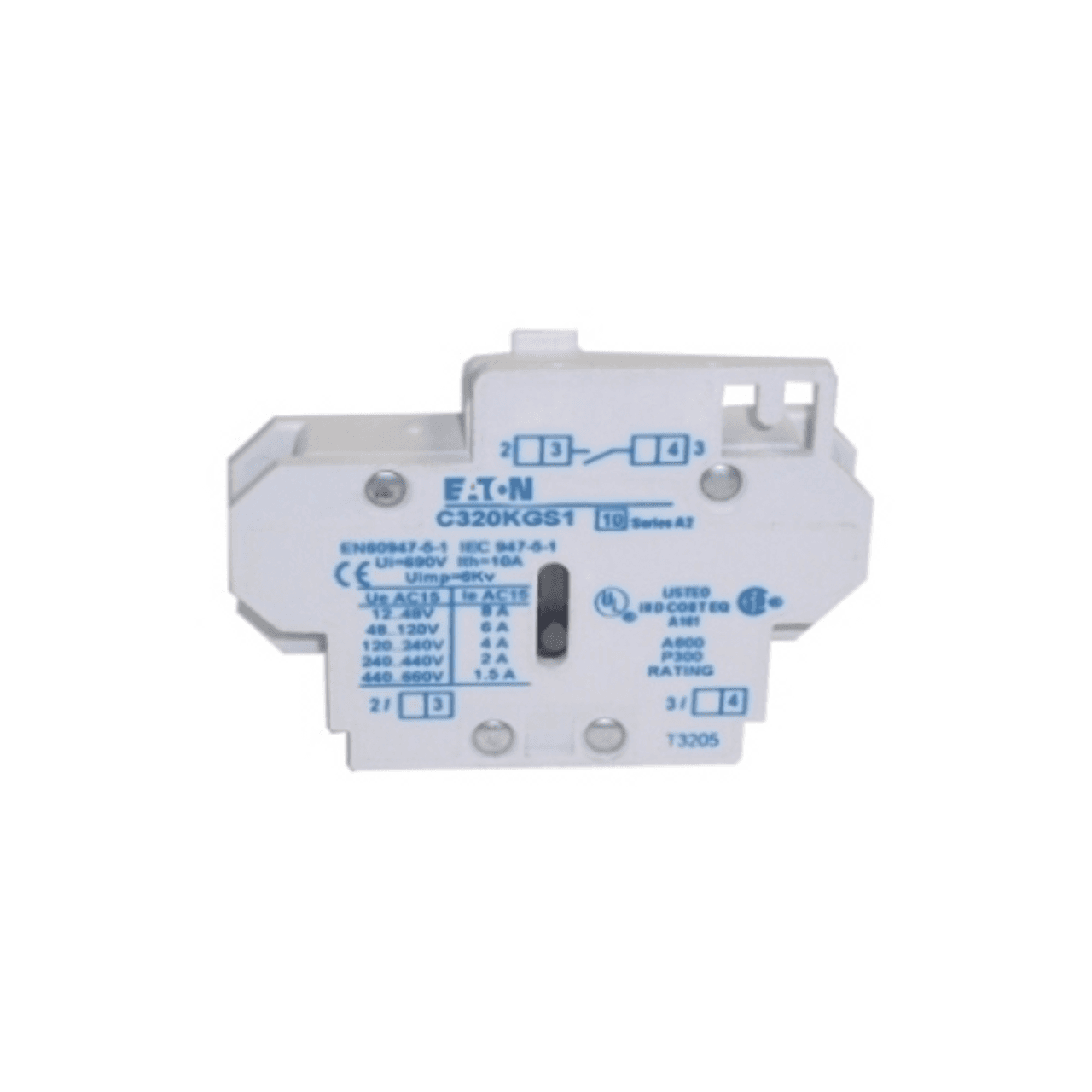 Eaton C320KGS1 C320KGS1 Eaton - Freedom Accessory, Auxiliary contact, Used on Starter and Contactors, 1NO contacts, Side mounting Eaton C320KGS1 C320KGS1 Eaton - Freedom Accessory, Auxiliary contact, Used on Starter and Contactors, 1NO contacts, Side mounting
