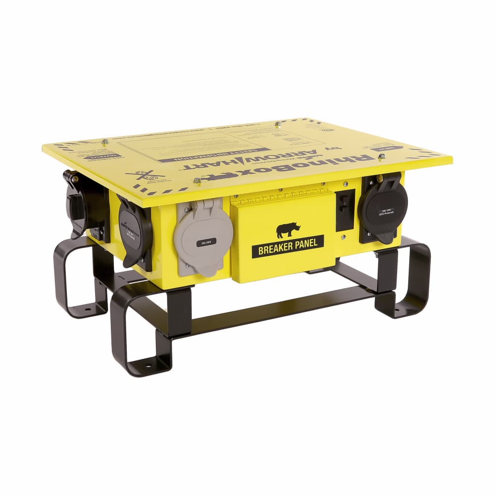 Eaton RB301ME RB301ME Eaton - Eaton RhinoBox Econ power distribution unit, 50A, Two devices, Weatherproof, NEMA 3R, Str Man, Yellow, Cold-rolled 18 gauge steel, 120/240V Eaton RB301ME RB301ME Eaton - Eaton RhinoBox Econ power distribution unit, 50A, Two devices, Weatherproof, NEMA 3R, Str Man, Yellow, Cold-rolled 18 gauge steel, 120/240V