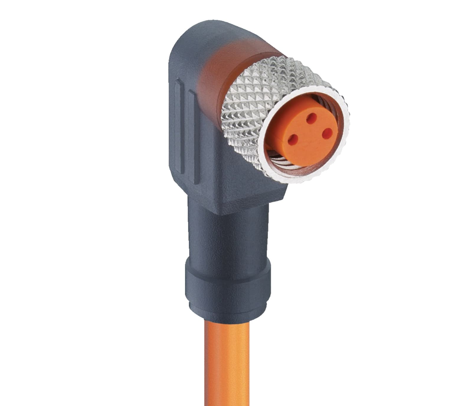 Belden 14126 M8 Standard Sensor/Actuator Single-Ended Cordset: Female, angled, 3-pin, A-coded, translucent body, 50 V AC / 60 V DC, 4 A; PVC orange cable, 3-wires, 0.34 mm², RKMWV 3-06/3 M, 3 m Belden 14126 M8 Standard Sensor/Actuator Single-Ended Cordset: Female, angled, 3-pin, A-coded, translucent body, 50 V AC / 60 V DC, 4 A; PVC orange cable, 3-wires, 0.34 mm², RKMWV 3-06/3 M, 3 m