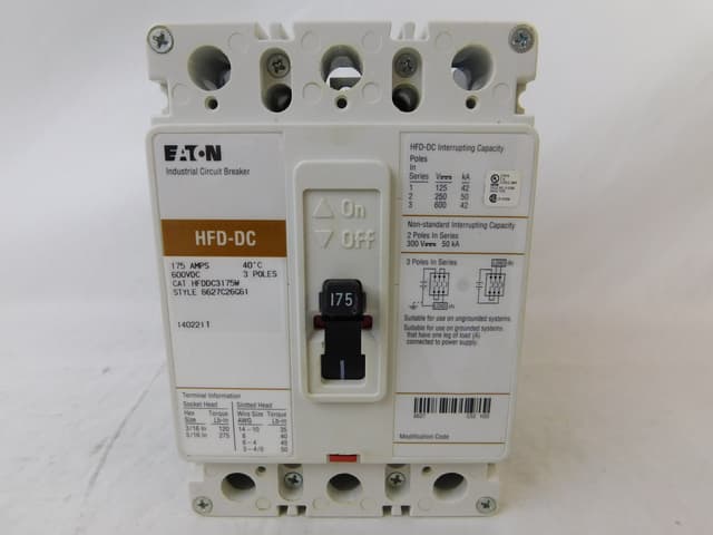 HFDDC3175W Part Image. Manufactured by Eaton.
