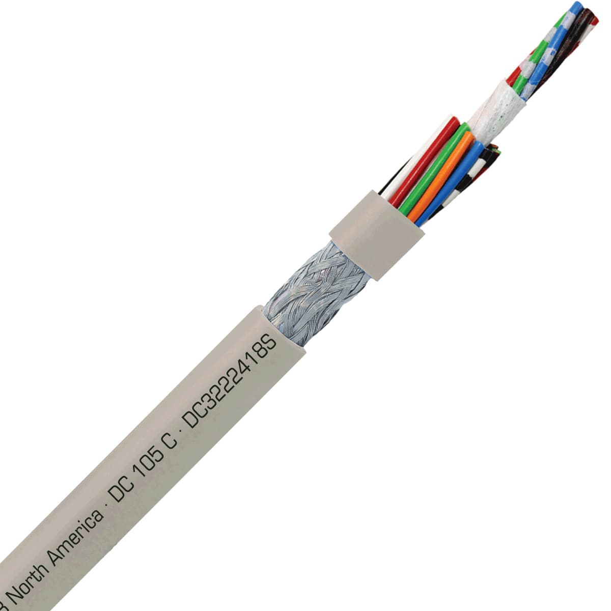 SAB DC3222418S DC 105 C - 24 AWG/18c, shielded flexible oil resistant data cable, UL, CSA, CE, RoHS SAB DC3222418S DC 105 C - 24 AWG/18c, shielded flexible oil resistant data cable, UL, CSA, CE, RoHS