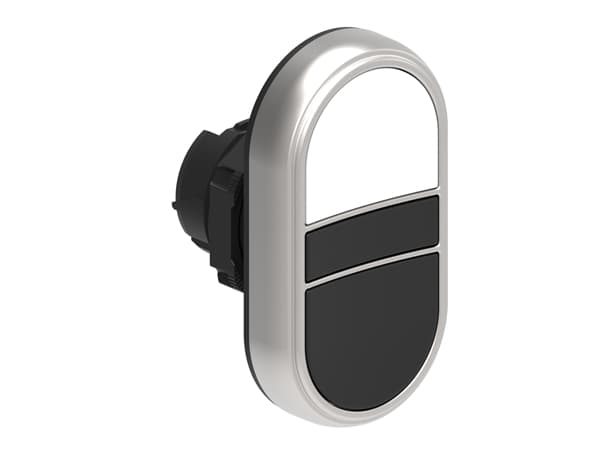 Lovato Electric LPCB7114 LPCB7114 Lovato - Double-touch actuator, spring return dia: 22mm Platinum series chromed plastic, 2 flush pushbuttons. Both spring return, White - Black Lovato Electric LPCB7114 LPCB7114 Lovato - Double-touch actuator, spring return dia: 22mm Platinum series chromed plastic, 2 flush pushbuttons. Both spring return, White - Black