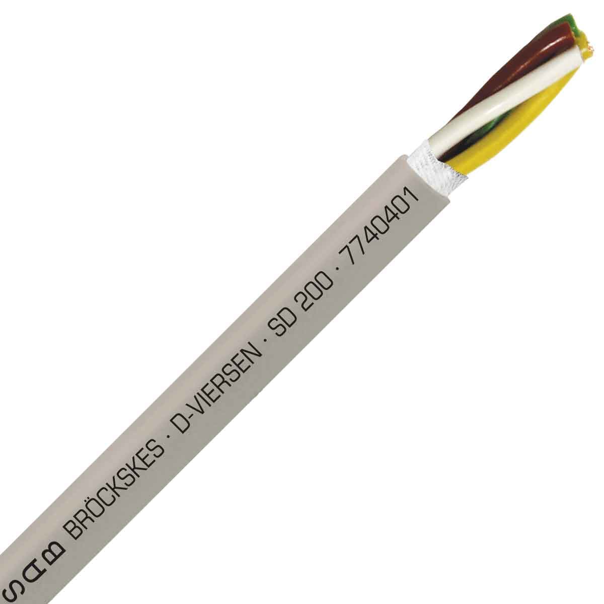 SAB 7740401 SD 200 - 26 AWG/4c, halogen free continuous flex oil resistant data & control cable, CE, RoHS SAB 7740401 SD 200 - 26 AWG/4c, halogen free continuous flex oil resistant data & control cable, CE, RoHS