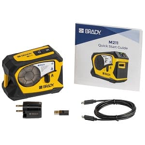 Brady Corp M211 Label Printer; Express Labels Mobile App; Portable Bluetooth; 85 Fonts; Auto Label Cutter Brady Corp M211 Label Printer; Express Labels Mobile App; Portable Bluetooth; 85 Fonts; Auto Label Cutter