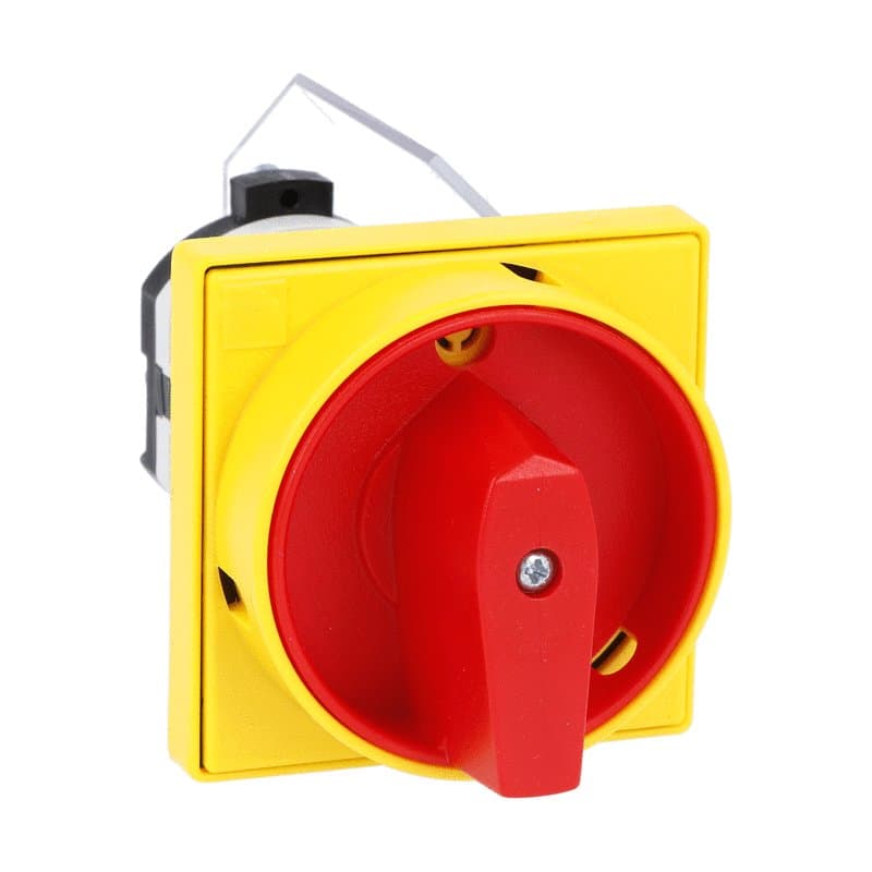 Lovato Electric 7GN2590U25 7GN2590U25 Lovato - Rotary cam switch 7GN series, ON-OFF switch 1 pole 25A, for front mounting with red/yellow handle padlockable in 0 and protection covers, front plate 65X65mm Lovato Electric 7GN2590U25 7GN2590U25 Lovato - Rotary cam switch 7GN series, ON-OFF switch 1 pole 25A, for front mounting with red/yellow handle padlockable in 0 and protection covers, front plate 65X65mm