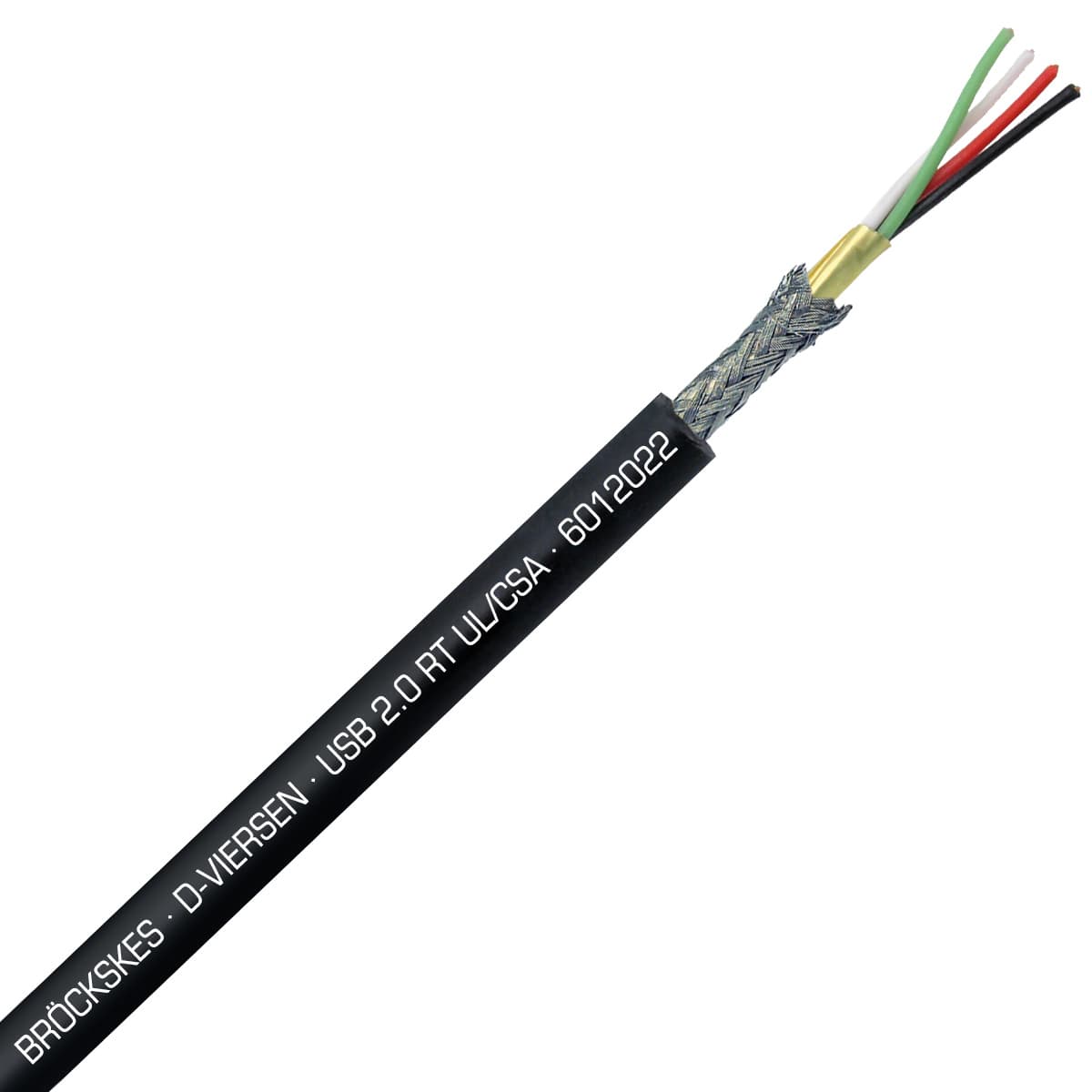 SAB 6012022 USB 2.0 RT UL/CSA- (2 x 0.22 mm²) ST + 2 x 0.50 mm², torsional USB 2.0 cable for robots, UL, CSA, CE, RoHS SAB 6012022 USB 2.0 RT UL/CSA- (2 x 0.22 mm²) ST + 2 x 0.50 mm², torsional USB 2.0 cable for robots, UL, CSA, CE, RoHS