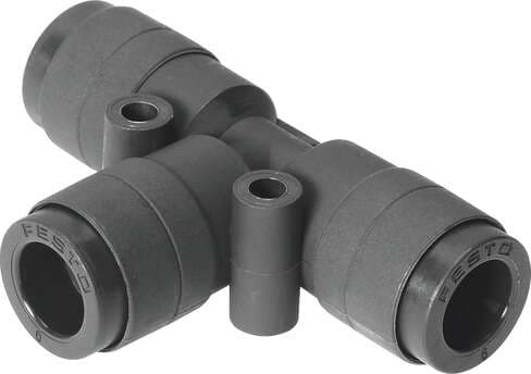 Festo 160534 push-in T-connector QST-V0-8 Size: Standard, Nominal size: 5 mm, Material fire test: (* UL94 V-0 (housing), * UL94 V-0 (releasing ring)), Design structure: Push/pull principle, Operating pressure complete temperature range: -0,95 - 10 bar Festo 160534 push-in T-connector QST-V0-8 Size: Standard, Nominal size: 5 mm, Material fire test: (* UL94 V-0 (housing), * UL94 V-0 (releasing ring)), Design structure: Push/pull principle, Operating pressure complete temperature range: -0,95 - 10 bar