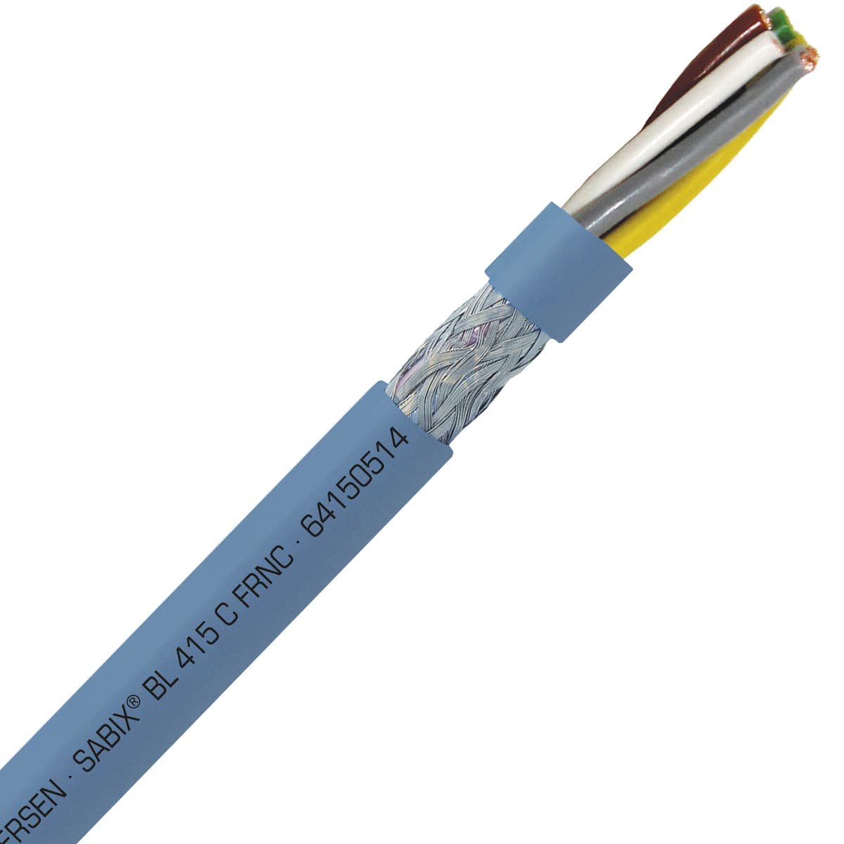 SAB 64150514 SABIX BL 415 C FRNC - 26 AWG/5c, shielded halogen-free flame retardant data cable, DNV-GL, CE, RoHS SAB 64150514 SABIX BL 415 C FRNC - 26 AWG/5c, shielded halogen-free flame retardant data cable, DNV-GL, CE, RoHS