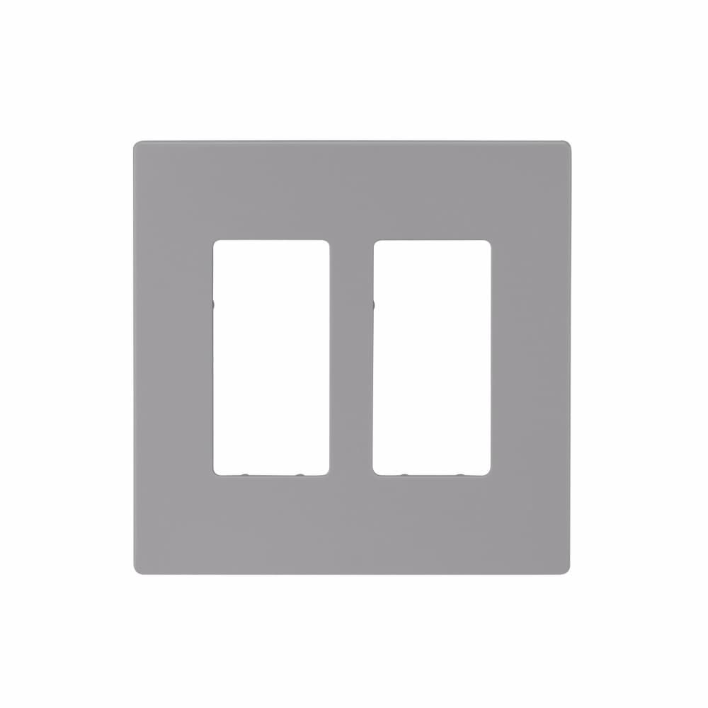 Eaton PJS262GY PJS262GY Eaton - Eaton Screwless wallplate, Screwless, Gray, Decorator Cutout, Polycarbonate, Two- gang, Mid-size Eaton PJS262GY PJS262GY Eaton - Eaton Screwless wallplate, Screwless, Gray, Decorator Cutout, Polycarbonate, Two- gang, Mid-size