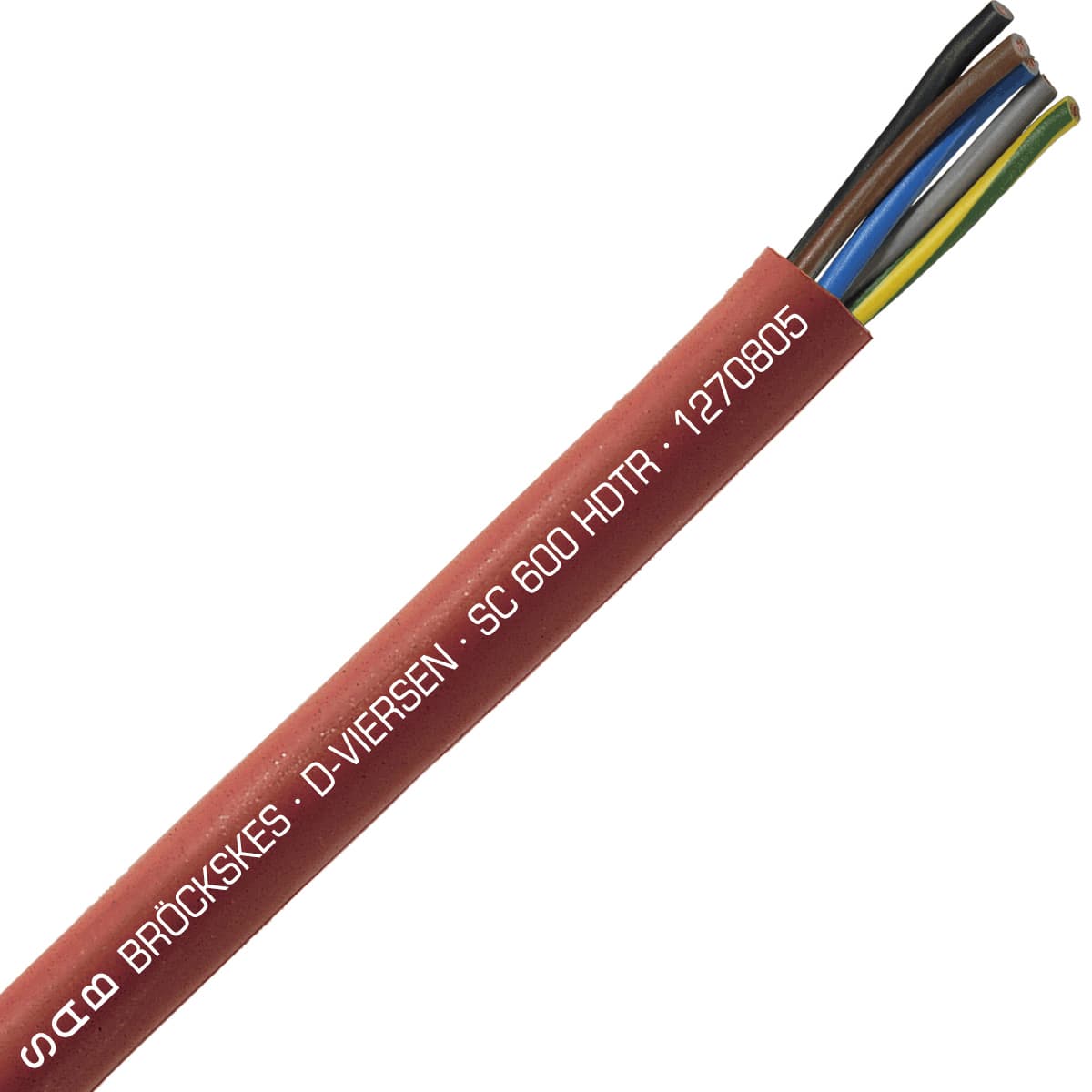 SAB 1270805 SC 600 HDTR - 8 AWG/5c, tear resistant high temperature silicone cable, UL, CSA, CE, RoHS SAB 1270805 SC 600 HDTR - 8 AWG/5c, tear resistant high temperature silicone cable, UL, CSA, CE, RoHS
