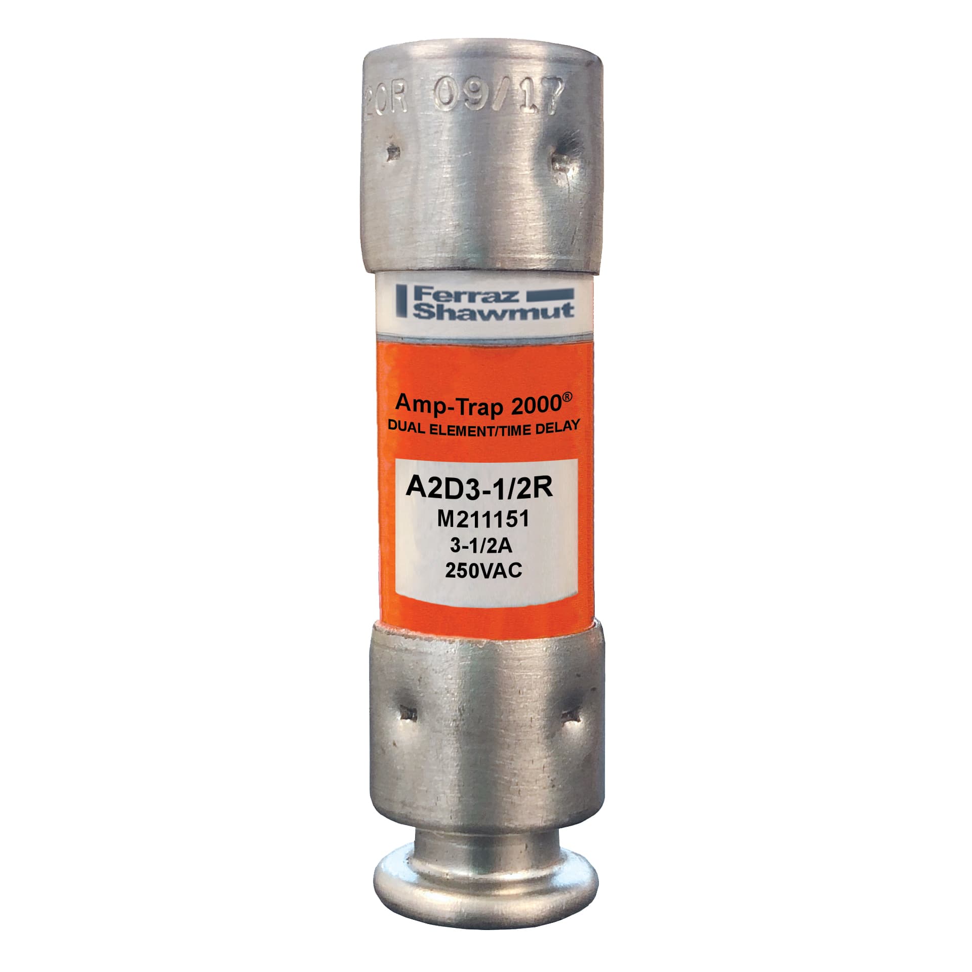 Mersen A2D3-1/2R A2D3-1/2R Mersen - Fuse A2D-R - Class RK1 - Time-Delay 250VAC 250VDC 3.5A Ferrule Amp-Trap 2000® Mersen A2D3-1/2R A2D3-1/2R Mersen - Fuse A2D-R - Class RK1 - Time-Delay 250VAC 250VDC 3.5A Ferrule Amp-Trap 2000®