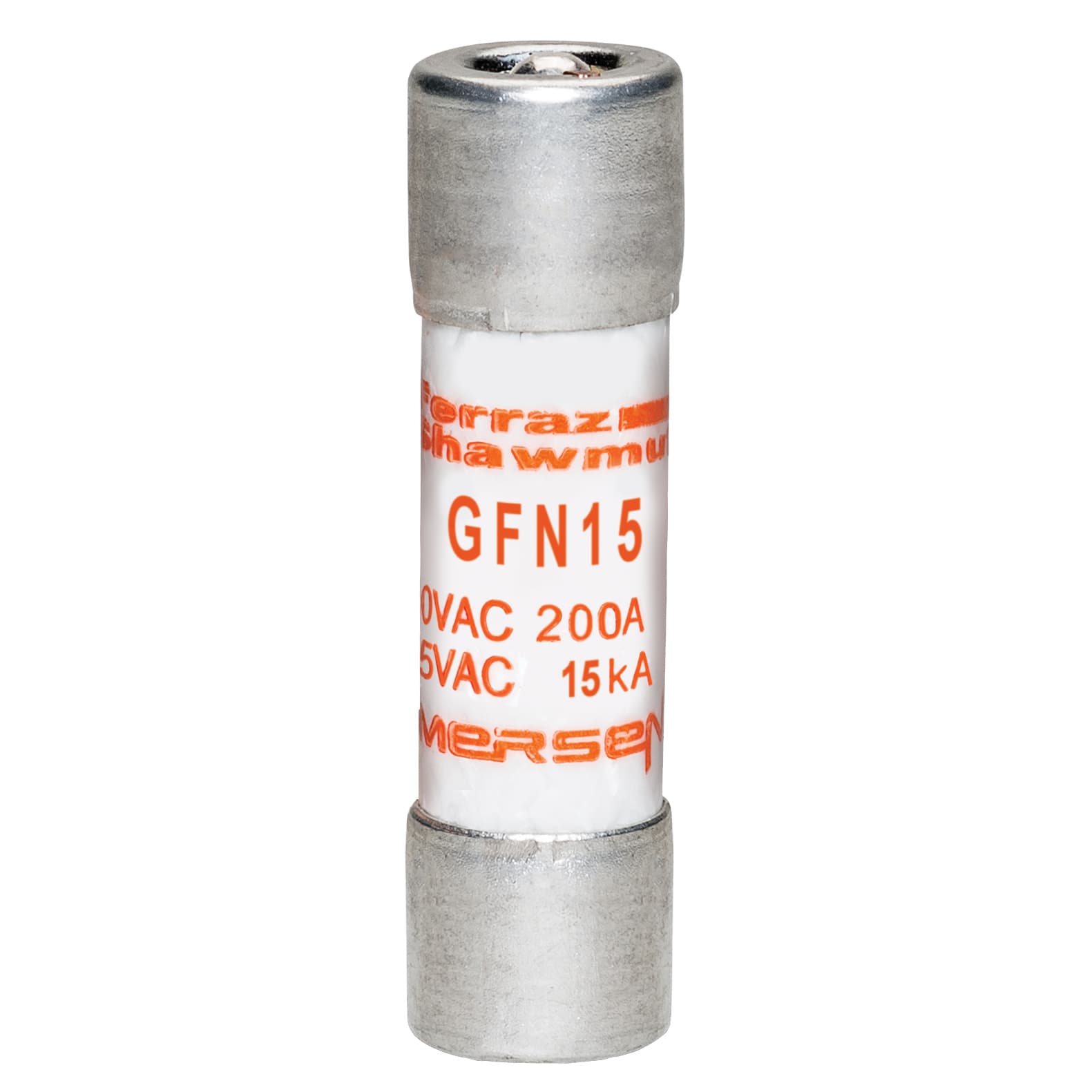 Mersen GFN15 GFN15 Mersen - Fuse GFN - Midget - Time-Delay 125VAC 15A Ferrule Visual Indicator Mersen GFN15 GFN15 Mersen - Fuse GFN - Midget - Time-Delay 125VAC 15A Ferrule Visual Indicator