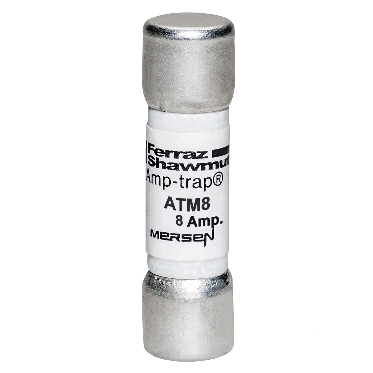 Mersen ATM8 ATM8 Mersen - Fuse ATM - Midget - Fast-Acting 600VAC 600VDC 8A Ferrule Amp-Trap® Mersen ATM8 ATM8 Mersen - Fuse ATM - Midget - Fast-Acting 600VAC 600VDC 8A Ferrule Amp-Trap®