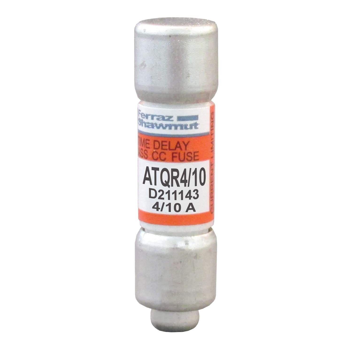 Mersen ATQR4/10 ATQR4/10 Mersen - Fuse ATQR - Class CC - Time-Delay 600VAC 300VDC 0.4A Ferrule Amp-Trap 2000® Mersen ATQR4/10 ATQR4/10 Mersen - Fuse ATQR - Class CC - Time-Delay 600VAC 300VDC 0.4A Ferrule Amp-Trap 2000®