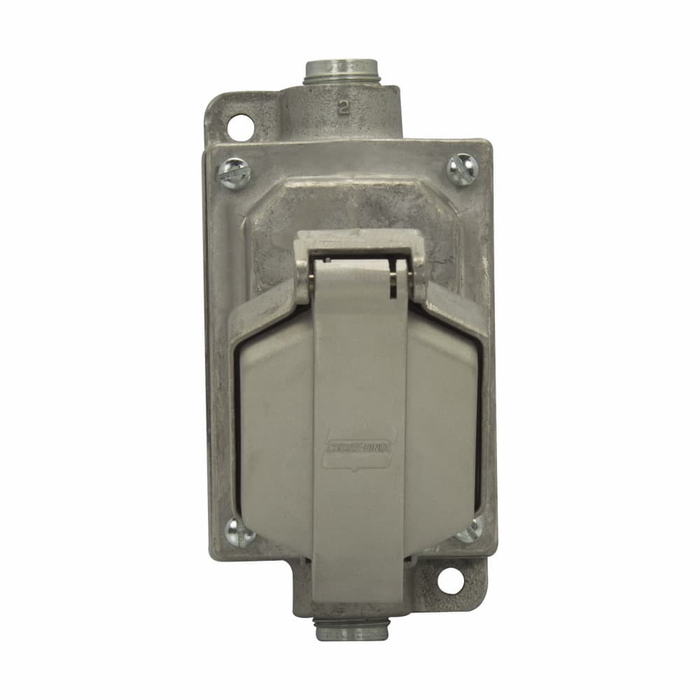 Eaton CPS732 311 Eaton Crouse-Hinds series Arktite CPS receptacle assembly, 7A/30A, Through feed, 3-wire, 4-pole, Brass contacts, 60 Hz, Style 2, 1 HP/3 HP, Copper-free alum, Single-gang, Fact sealed, 1", Delay action circuit breaking, 125-250 Vac/480 Vac Eaton CPS732 311 Eaton Crouse-Hinds series Arktite CPS receptacle assembly, 7A/30A, Through feed, 3-wire, 4-pole, Brass contacts, 60 Hz, Style 2, 1 HP/3 HP, Copper-free alum, Single-gang, Fact sealed, 1", Delay action circuit breaking, 125-250 Vac/480 Vac