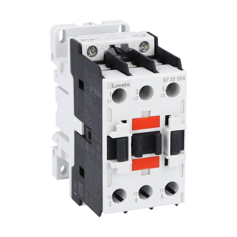 Lovato Electric BF3800A46060 BF3800A46060 Lovato - Three-pole contactor, IEC operating current Ie (AC3) = 38A, AC coil 60Hz, 460VAC Lovato Electric BF3800A46060 BF3800A46060 Lovato - Three-pole contactor, IEC operating current Ie (AC3) = 38A, AC coil 60Hz, 460VAC