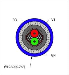 VIO,PVC,2X22,S-FDB,PVC,IAA,ITC,DP Part Image. Manufactured by Turck.