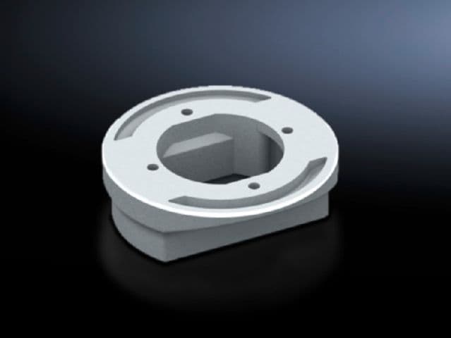 Rittal 6212500 CP Adaptor CP 120/60, from support arm connection Ø 130 mm to 120 x 65 mm Rittal 6212500 CP Adaptor CP 120/60, from support arm connection Ø 130 mm to 120 x 65 mm