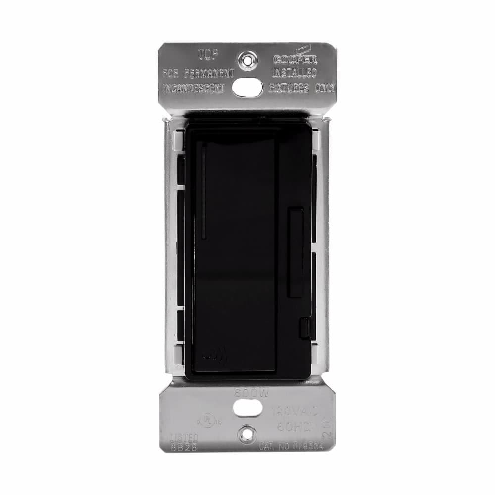 Eaton RF9534DBK RF9534DBK Eaton - Eaton Z-Wave dimmer switch, Black, Single pole, 120 Vac, Incandescent, Magnetic Low Voltage, Dimmer switch, 600W, 3-way, 4-way, 32°F to 104°F (0°C to 40°C) 738906 Eaton RF9534DBK RF9534DBK Eaton - Eaton Z-Wave dimmer switch, Black, Single pole, 120 Vac, Incandescent, Magnetic Low Voltage, Dimmer switch, 600W, 3-way, 4-way, 32°F to 104°F (0°C to 40°C) 738906
