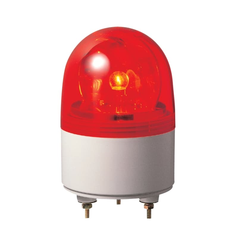 Patlite RU-24-R 82mm Rotating Beacon, incandescent bulb, domed colored lens, DC24V. Dome color: Red Patlite RU-24-R 82mm Rotating Beacon, incandescent bulb, domed colored lens, DC24V. Dome color: Red