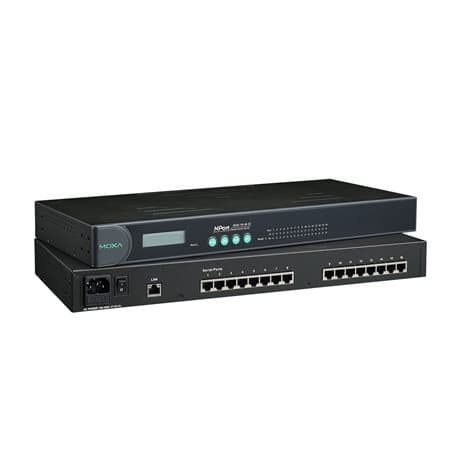 Moxa NPORT 5650-16-S-SC 16-port RS-232/422/485 rackmount device server with single-mode fiber (SC connector) Moxa NPORT 5650-16-S-SC 16-port RS-232/422/485 rackmount device server with single-mode fiber (SC connector)