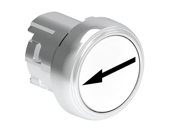 Lovato Electric LPSB1148 LPSB1148 Lovato - Pushbutton actuator, spring return, with symbol dia: 22mm Platinum series metal, flush, ‚Üê/White Lovato Electric LPSB1148 LPSB1148 Lovato - Pushbutton actuator, spring return, with symbol dia: 22mm Platinum series metal, flush, ‚Üê/White