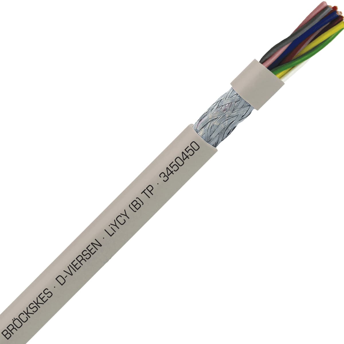 SAB 3450450 LiYCY (B) TP - 20 AWG/4pr, shielded multi-paired signal and control PVC cable with DIN color code SAB 3450450 LiYCY (B) TP - 20 AWG/4pr, shielded multi-paired signal and control PVC cable with DIN color code