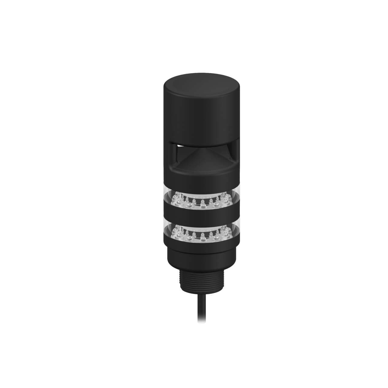 Banner TL50PBL2AOSIQP TL50 Pro Tower Light with Sealed Omnidirectional Audible w/ Intensity Adjust; Beacon Black Housing: 2 Lighted Segments; Voltage: 10-30 V dc; Environ. Rating: IP67; Colors: Multicolor; 150 mm (6 in) 5-pin M12 PVC Pigtail QD Banner TL50PBL2AOSIQP TL50 Pro Tower Light with Sealed Omnidirectional Audible w/ Intensity Adjust; Beacon Black Housing: 2 Lighted Segments; Voltage: 10-30 V dc; Environ. Rating: IP67; Colors: Multicolor; 150 mm (6 in) 5-pin M12 PVC Pigtail QD