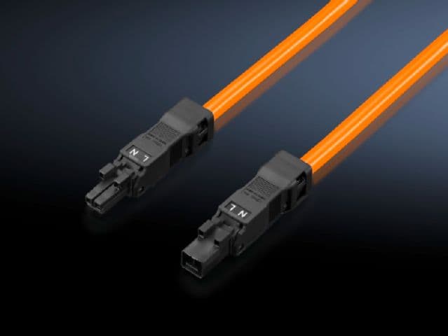 Rittal 2500450 SZ Connection cable, for through-wiring, 2-pole, 100-240 V, L: 1000 mm Rittal 2500450 SZ Connection cable, for through-wiring, 2-pole, 100-240 V, L: 1000 mm