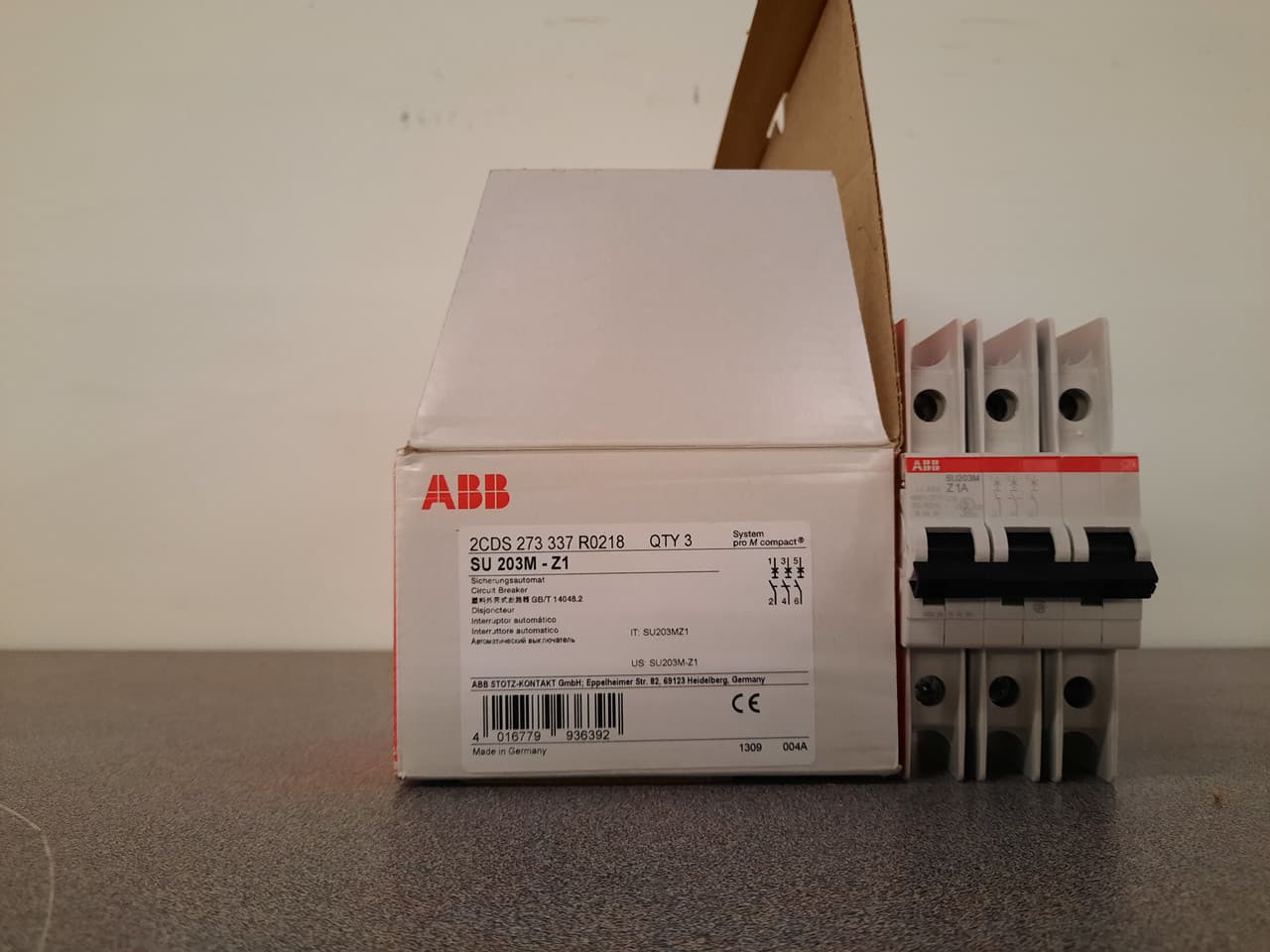 ABB Control SU203M-Z1 SU203M-Z1 ABB Control - UL489 MCB 3P Z 1A 480/277 ABB Control SU203M-Z1 SU203M-Z1 ABB Control - UL489 MCB 3P Z 1A 480/277