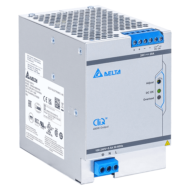 Delta DRM-24V480W1PN AC/DC DIN RAIL POWER SUPPLY 24V 480W Delta DRM-24V480W1PN AC/DC DIN RAIL POWER SUPPLY 24V 480W
