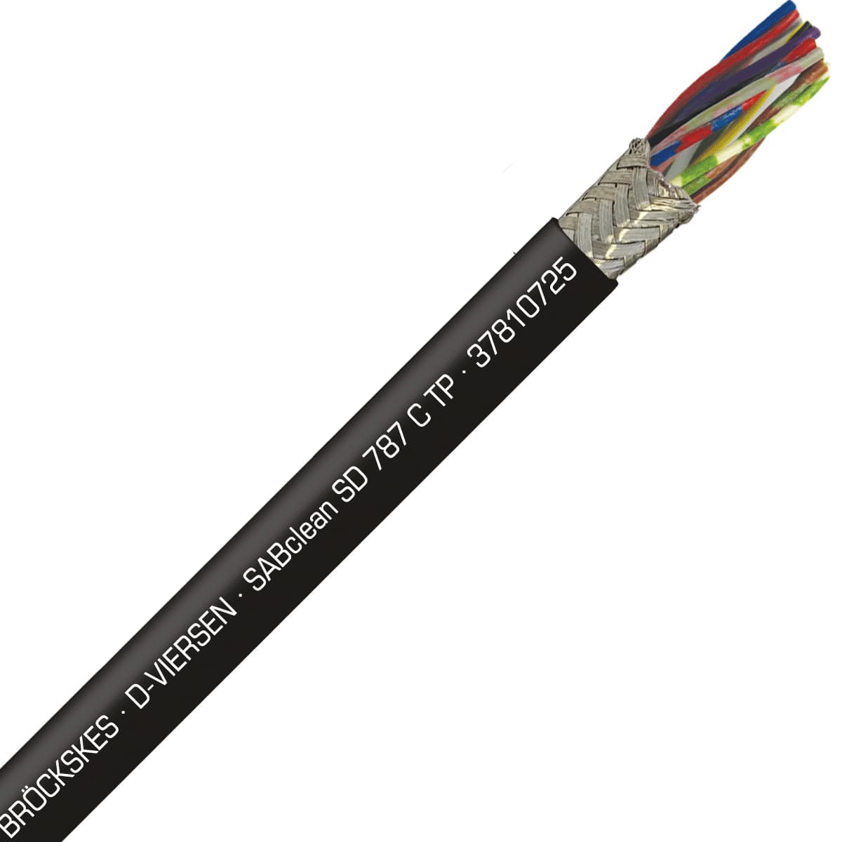 SAB 37810725 SABclean SD 787 C TP - 24 AWG/7pr, continuous flex shielded paired data cable, CE, RoHS SAB 37810725 SABclean SD 787 C TP - 24 AWG/7pr, continuous flex shielded paired data cable, CE, RoHS