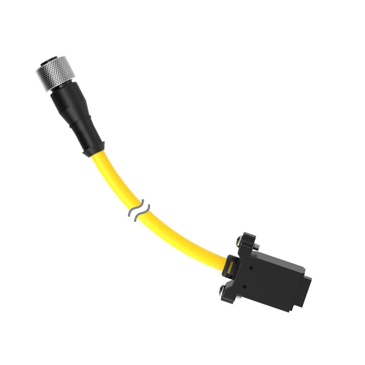 Banner DELSEF-415D Cordset:Double Ended LS-Custom to M12; 12-pin Straight Female; 4-pin Straight Female; 4.6 m 5x22 Yellow PVC Jacket; PVC Black; Nickel-Plated Brass Coupling Nuts Banner DELSEF-415D Cordset:Double Ended LS-Custom to M12; 12-pin Straight Female; 4-pin Straight Female; 4.6 m 5x22 Yellow PVC Jacket; PVC Black; Nickel-Plated Brass Coupling Nuts