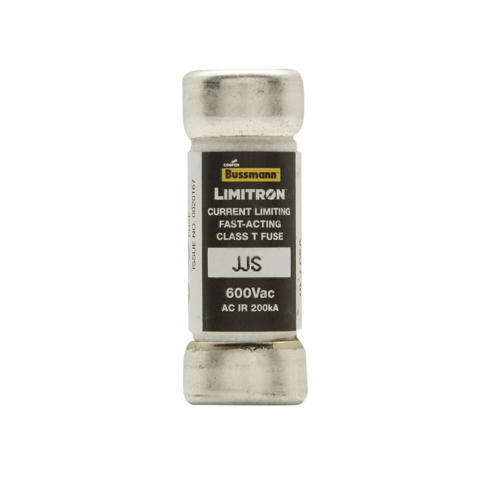 Cooper Bussmann JJS-1 JJS-1 Cooper Bussmann - Eaton Bussmann series JJS fuse, Current-limiting very fast acting fuse, Small footprint, VFD line protection, 1 A, Class T, Non-indicating, Ferrule end x ferrule end, 200 kAIC at 600 V, Standard, 10, 600 V Cooper Bussmann JJS-1 JJS-1 Cooper Bussmann - Eaton Bussmann series JJS fuse, Current-limiting very fast acting fuse, Small footprint, VFD line protection, 1 A, Class T, Non-indicating, Ferrule end x ferrule end, 200 kAIC at 600 V, Standard, 10, 600 V