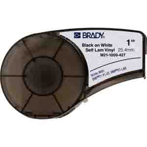 Brady Corp M21-1000-427 Label; Bmp21 Plus Series Self-Laminating Vinyl Wire and Cable Brady Corp M21-1000-427 Label; Bmp21 Plus Series Self-Laminating Vinyl Wire and Cable
