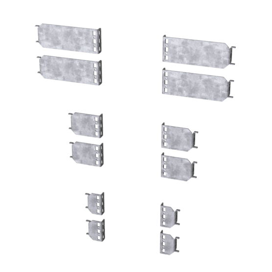 Hoffman P2AFRB200 ProLine G2 Frame Reducing Brackets, 200mm, Conductive Hoffman P2AFRB200 ProLine G2 Frame Reducing Brackets, 200mm, Conductive