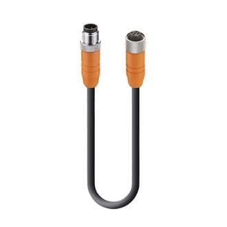 Belden 58828 Sensor/Actuator Double-Ended Cordset: Male straight A-coded orange 5-pin M12 Standard connector to female straight A-coded orange 5-pin M12 Standard connector, shielded, 50 V AC / 60 V DC, 4 A; PUR black cable, 5-wires, 0.34 mm², RSTS 5-RKTS 5-298/1 M, 1 Belden 58828 Sensor/Actuator Double-Ended Cordset: Male straight A-coded orange 5-pin M12 Standard connector to female straight A-coded orange 5-pin M12 Standard connector, shielded, 50 V AC / 60 V DC, 4 A; PUR black cable, 5-wires, 0.34 mm², RSTS 5-RKTS 5-298/1 M, 1