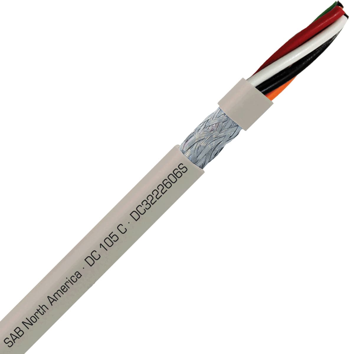 SAB DC3222606S DC 105 C - 26 AWG/6c, shielded flexible oil resistant data cable, UL, CSA, CE, RoHS SAB DC3222606S DC 105 C - 26 AWG/6c, shielded flexible oil resistant data cable, UL, CSA, CE, RoHS