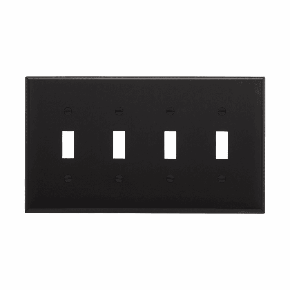 Eaton PJ8BK PJ8BK Eaton - Eaton Duplex receptacle wallplate, Black, Duplex receptacle Cutout, Polycarbonate, Single- gang, Mid-size Eaton PJ8BK PJ8BK Eaton - Eaton Duplex receptacle wallplate, Black, Duplex receptacle Cutout, Polycarbonate, Single- gang, Mid-size